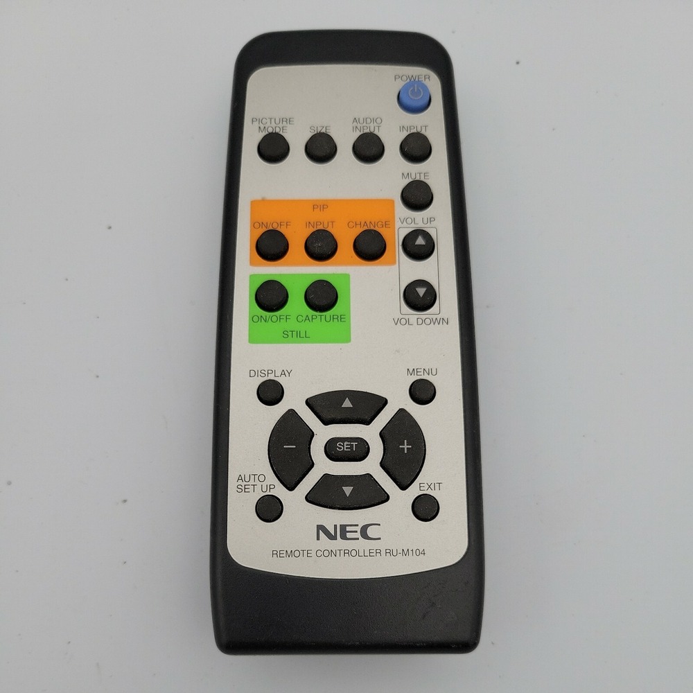 NEC RU-M104 LCD Monitor TV Remote LCD3000 LCD4000E LCD4010 Genuine OEM Black
